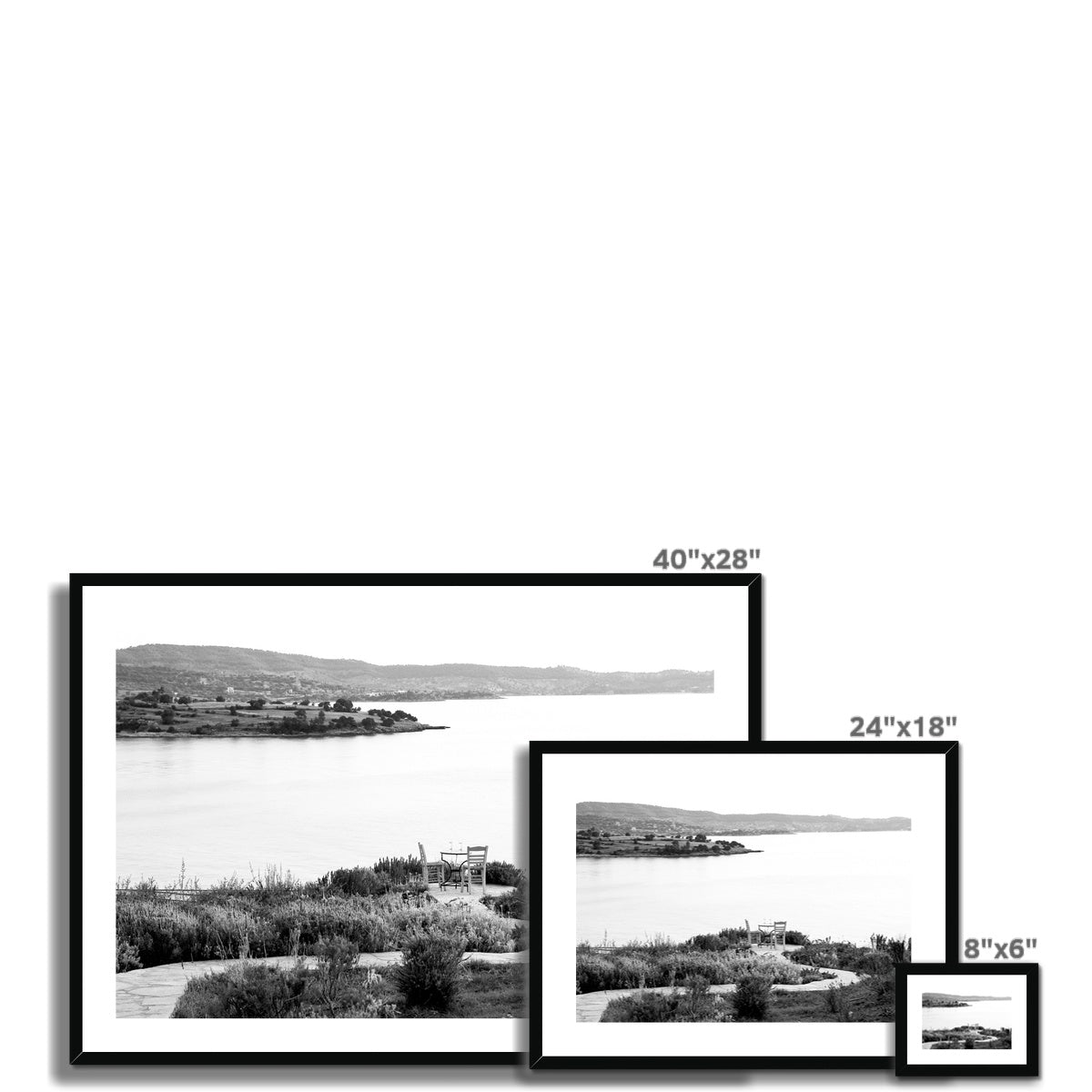 B&W 15 Framed & Mounted Print