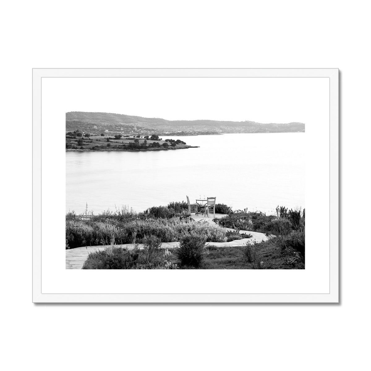 B&W 15 Framed & Mounted Print