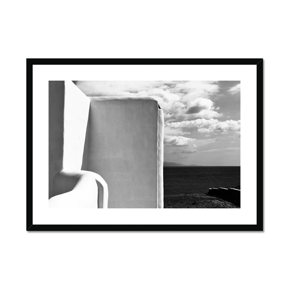 B&W 12 Framed & Mounted Print