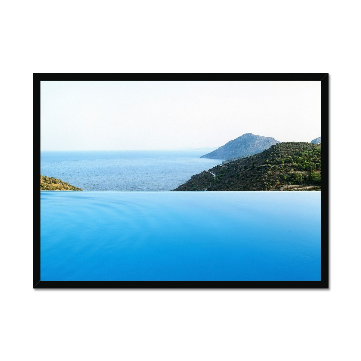 Framed photo of greece